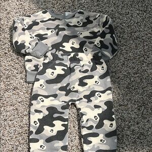 Camouflage Ghost Print Baby Outfit